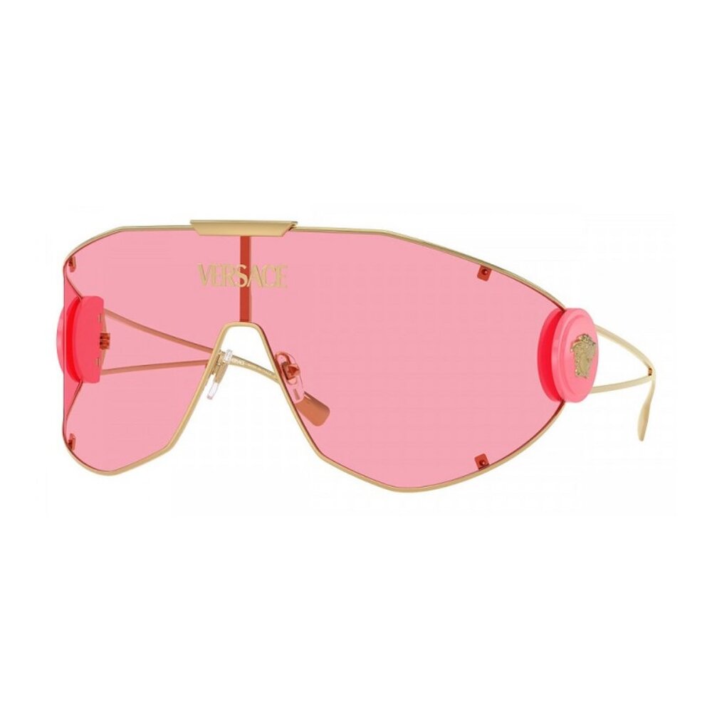 NEW VERSACE SHIELD SUNGLASSES VE2268 100284 GOLD PINK MOD 2268 1002/84 - Picture 2 of 4